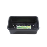 Garland plastic tray Small Seed Tray Black with drainage 23x17x6 cm